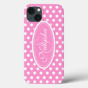 Polka punkt med namnet mjuk rosa