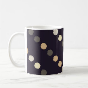 Polka punkt sömlös mönster. Scribble struktur. Tex Kaffemugg