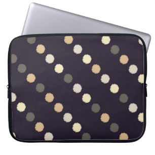 Polka punkt sömlös mönster. Scribble struktur. Tex Laptop Fodral