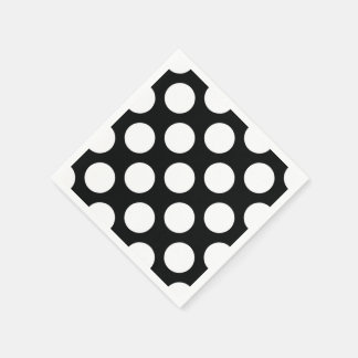Polka-punkt (svartvitt) alla Storleka Anpassaden Pappersservett