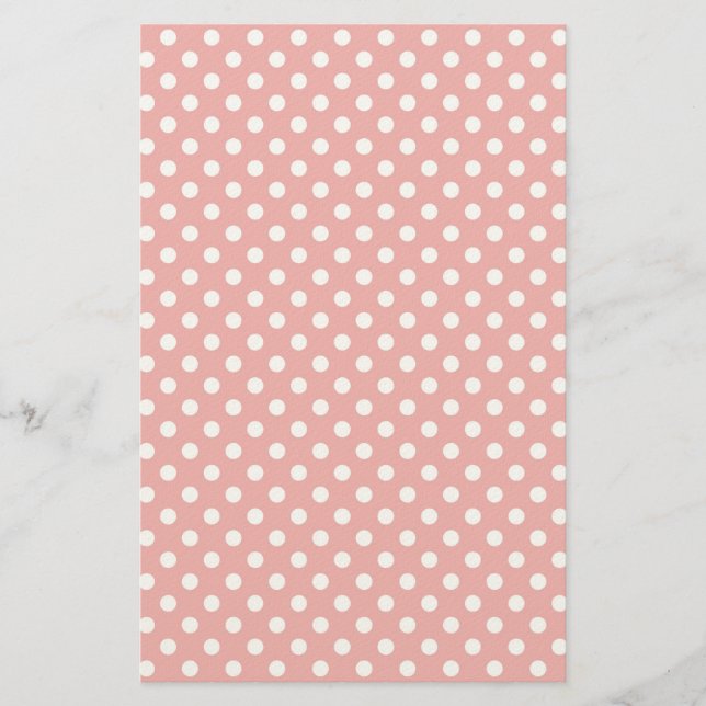 Polka punktbakgrund brevpapper (Framsida)