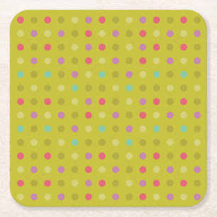Polka-punktbakgrund mönster underlägg papper kvadrat