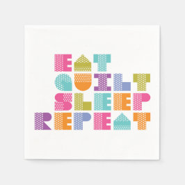 Polka-punktcitattecken blockera Brev-citattecken Pappersservett