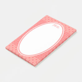 Polka punktdesign Skriv ut Post-it Block