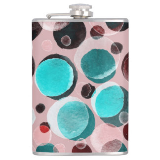 Polka-punktens vattenfärg, abstrakt mönster. fickplunta