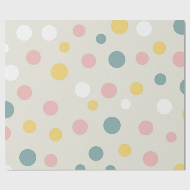 Polka punktfigursättning Papper Presentpapper (Platt)