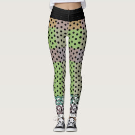 Polka Punktpastelliserad Leggings