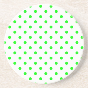 Polka-punktserie - Grönt och vit underlägg Sandsten
