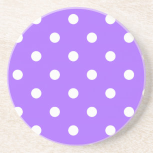Polka-punktserie - underlägg Lila och vitt