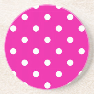Polka-punktserie - underlägg Rosa och vitt