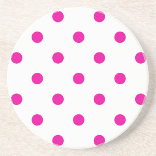 Polka-punktserien - Rosa och vit underlägg