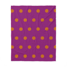 Polka-punktstreck (djup Magenta och Orange)