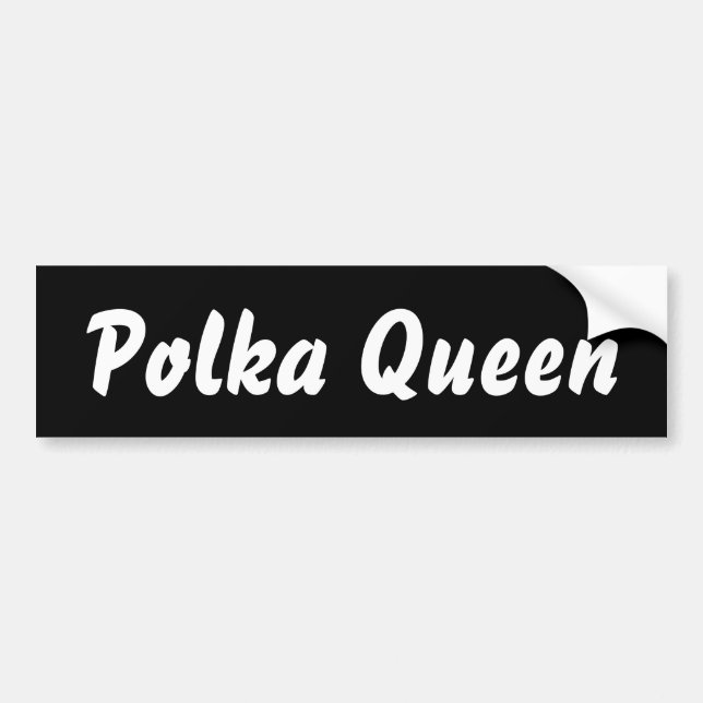 Polka Queen - livsstilsmässigt spel njut av livet Bildekal (Framsidan)