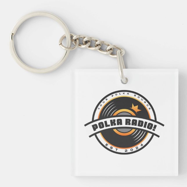 Polka Radio Acrylic Keychain (Framsidan)