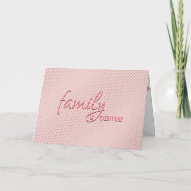 Polka  Rosa för svärdotter Kort (Framsida)