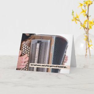Polka Til You Puke Accordionist Accordion kommer b Kort