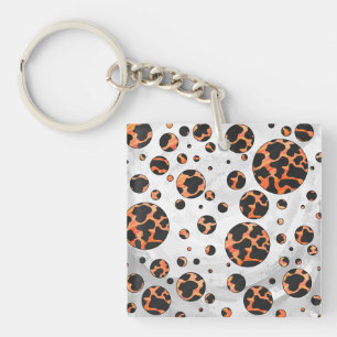 Polka-utskrift för konsolfärg och Orange