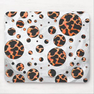 Polka-utskrift för konsolfärg och Orange Musmatta