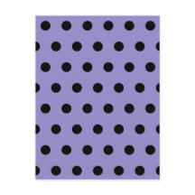 Polka-vykort (Lavender & Black)