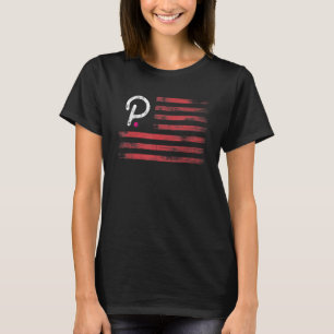 Polkadot Crypto USA flagga Cryptocurrency T Shirt