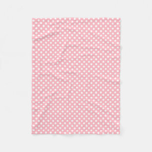 Polkadot Design Ljus rosa Fleecefilt