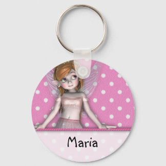 Polkadot Fairy Keyschain Nyckelring
