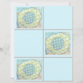 Polkadot Flower Scrapbook Papper