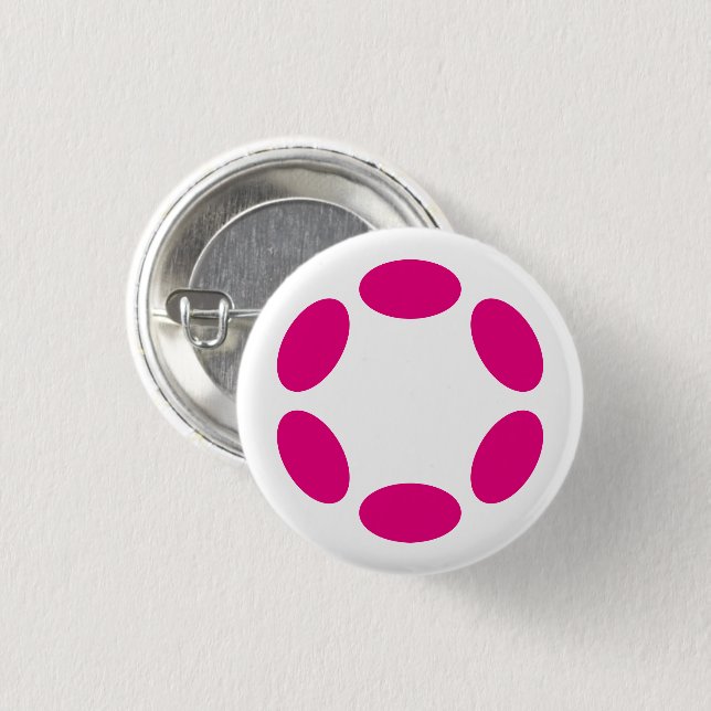 Polkadot Knapp (Framsida & baksida)