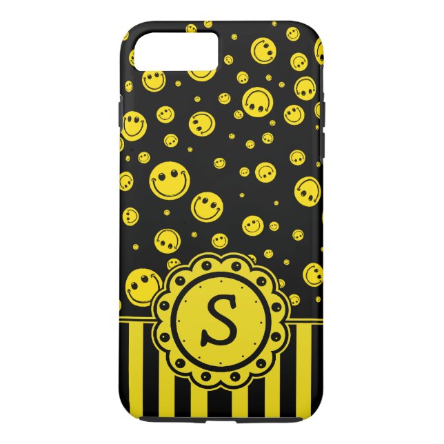 PolkaDot Monogram Case-Mate iPhone Skal (Baksida)