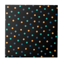 Polkadot Mönster, färglöst svart bakgrund