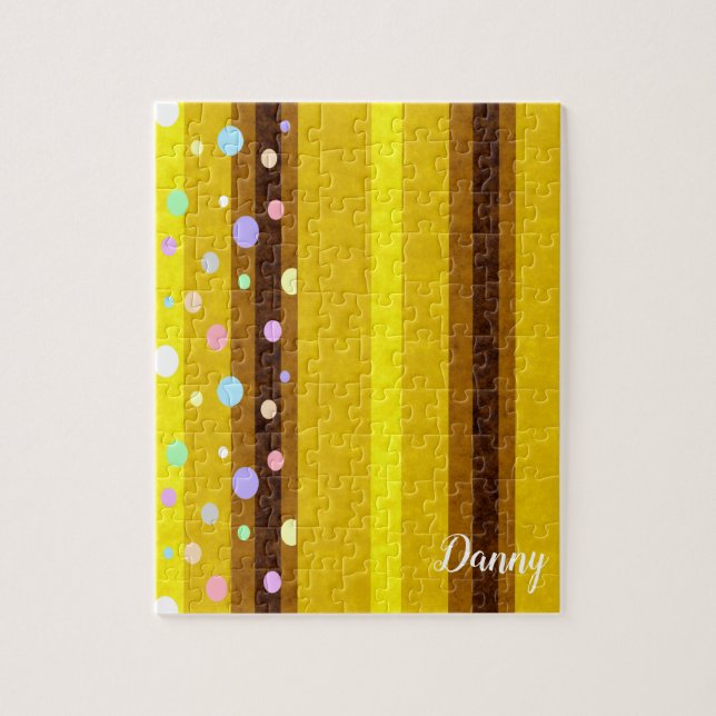 Polkadot Rand Jigszle Puzzle Daisy Pussel (Vertikal)