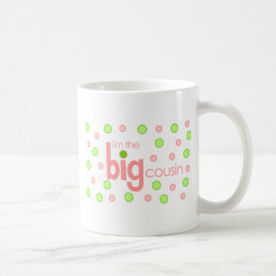 Polkadot rosor och grön stor kusinT-tröja Kaffemugg