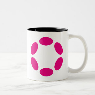 Polkadot Två-Tonad Mugg