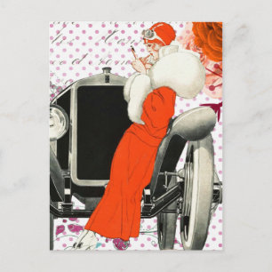 Polkadots flapper vykort