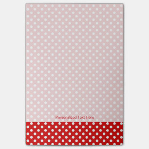 Polkaen pricker bakgrund post-it block