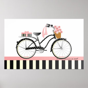 Polkaen pricker cykeln poster