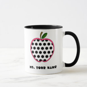 Polkaen pricker den Apple lärare Mugg