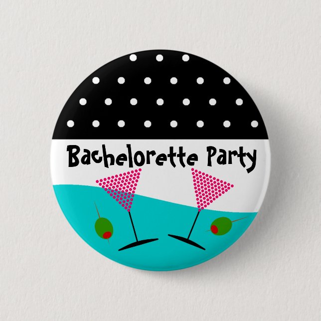 Polkaen pricker det Bachelorette partyet Knapp (Framsida)