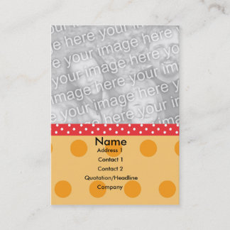 Polkaen pricker fotokortet visitkort