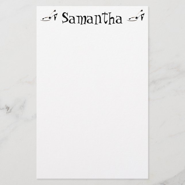Polkaen pricker högklackar brevpapper (Framsida)