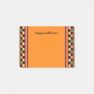 Polkaen pricker kvadrerar det Halloween Post-it Block