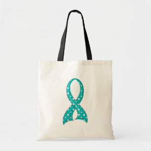 Polkaen pricker Ovarian cancer för krickabandet Tygkasse