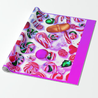 polkagrisar för färgad under festsäsongen presentpapper