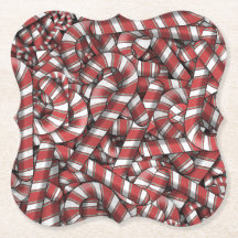 Polkagrisar för trådbunden röd stripe-Abstrakt