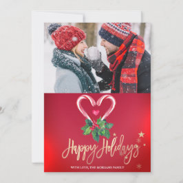 Polkagrisar Holly Berry Red Photo God jul