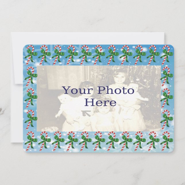 Polkagrisar Julfotoport Julkort (Framsida)