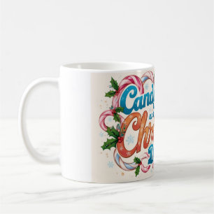 Polkagrisar och juldrömmar kaffemugg