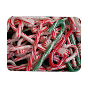 Polkagrisar och prermints jul-Helgdag Magnet