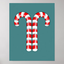 Polkagrisar röd Poster