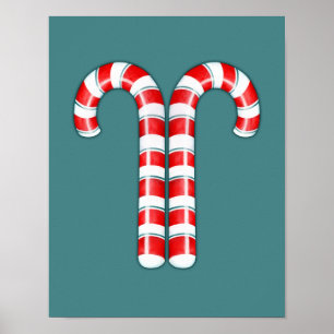 Polkagrisar röd Poster